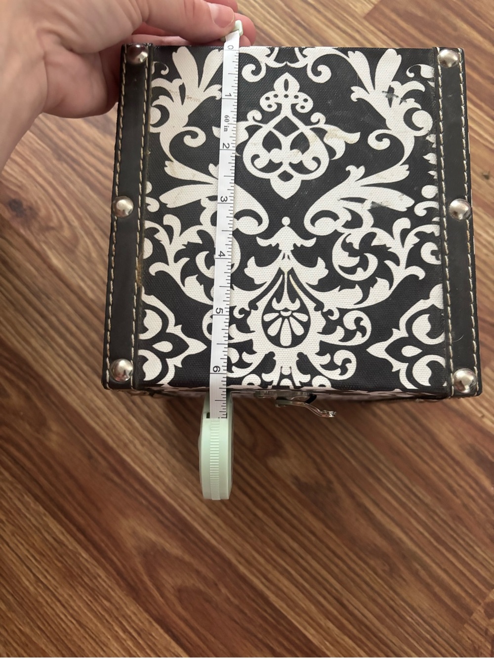 Black & White Damask Storage Boxes - Set of 2 - Picture 8 of 9
